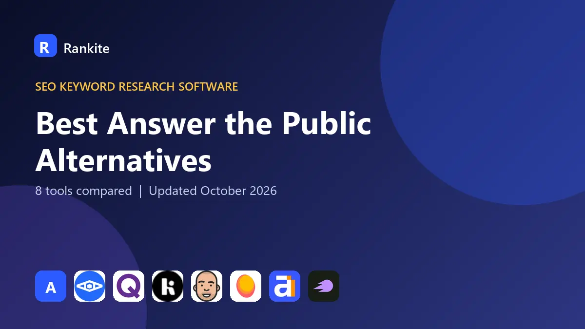 Best Answer the Public Alternatives in 2026: 8 Tools Compared