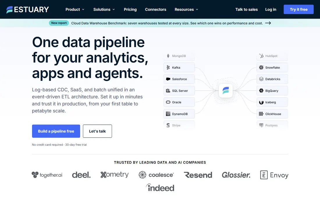 Estuary Flow homepage