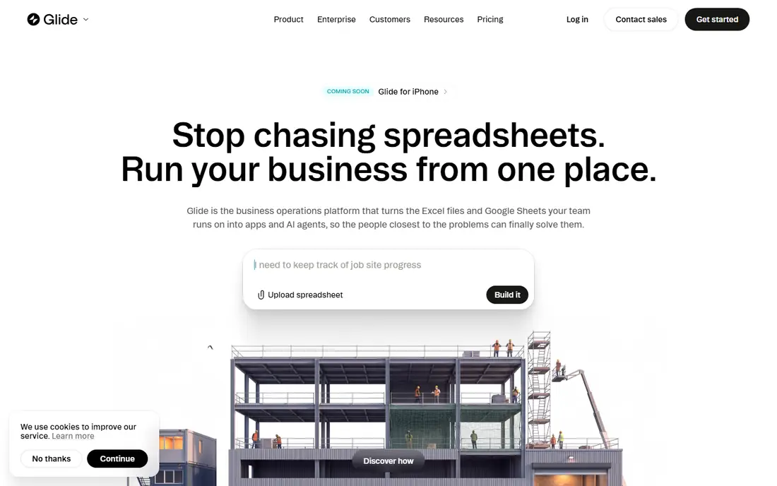 Glide homepage
