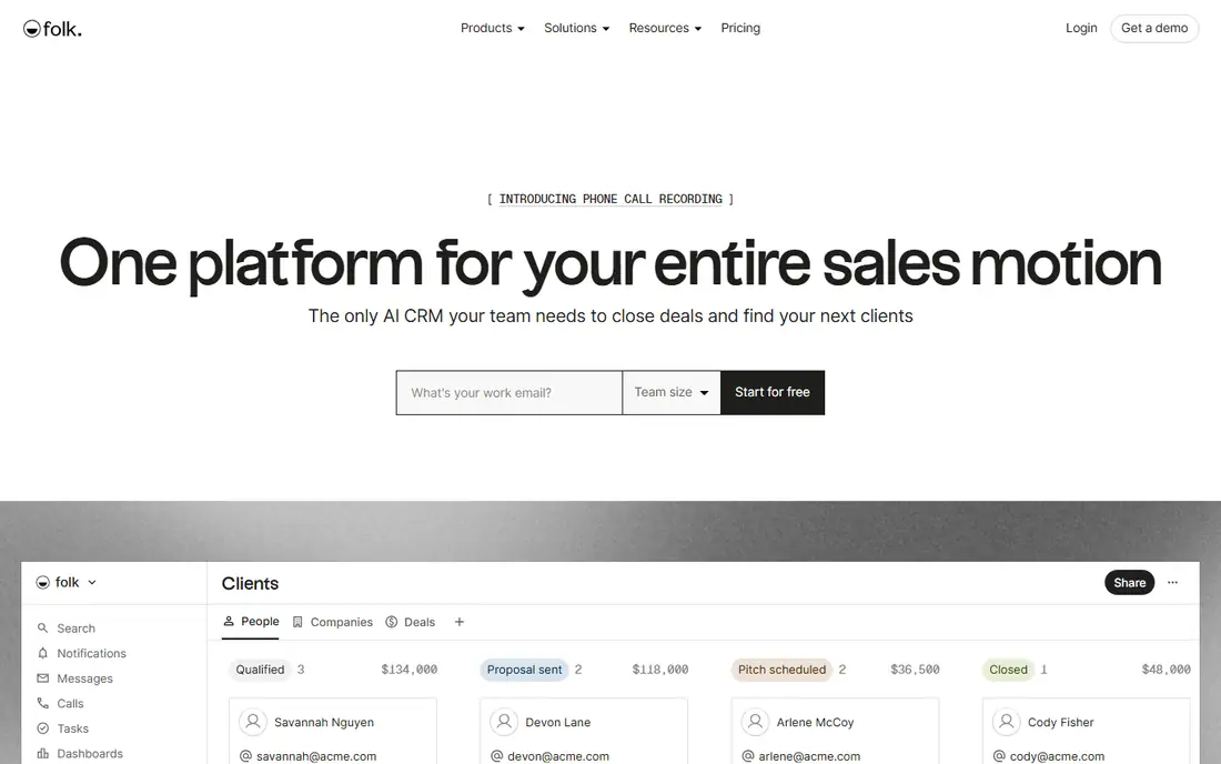 Folk homepage