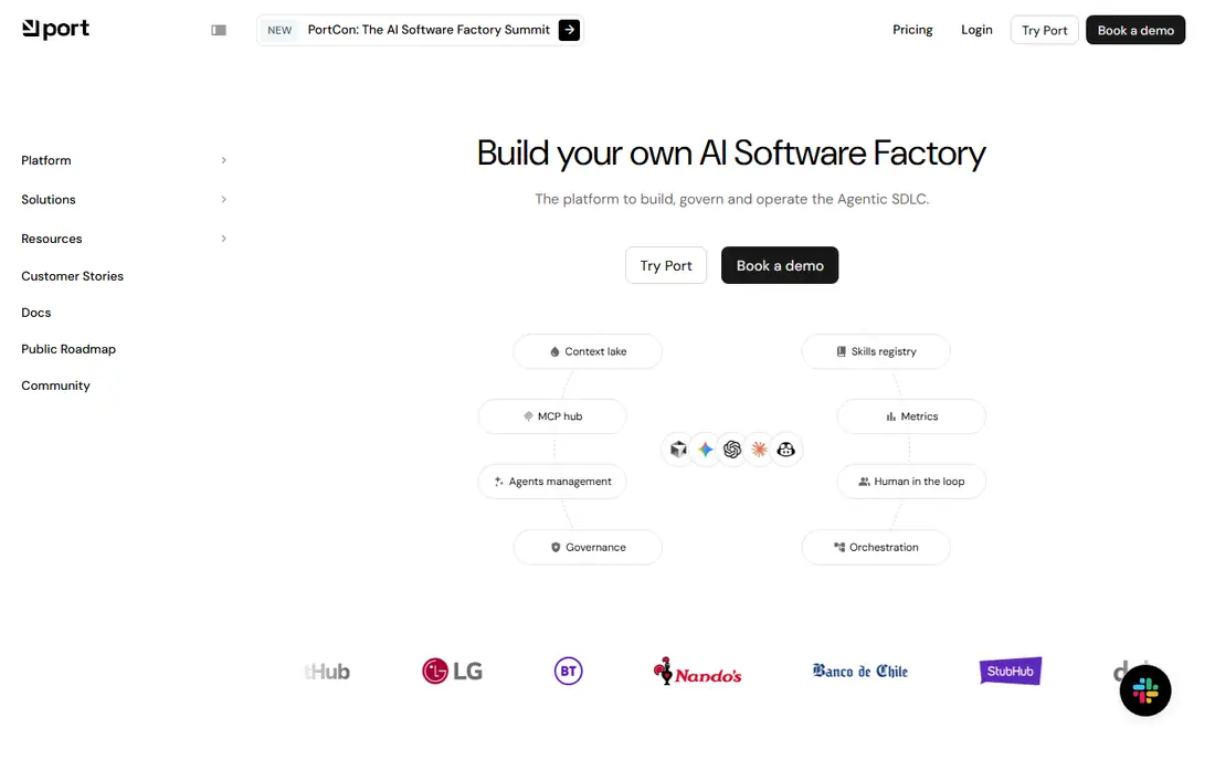 Port homepage