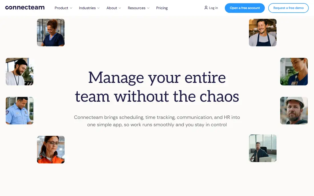 Connecteam homepage