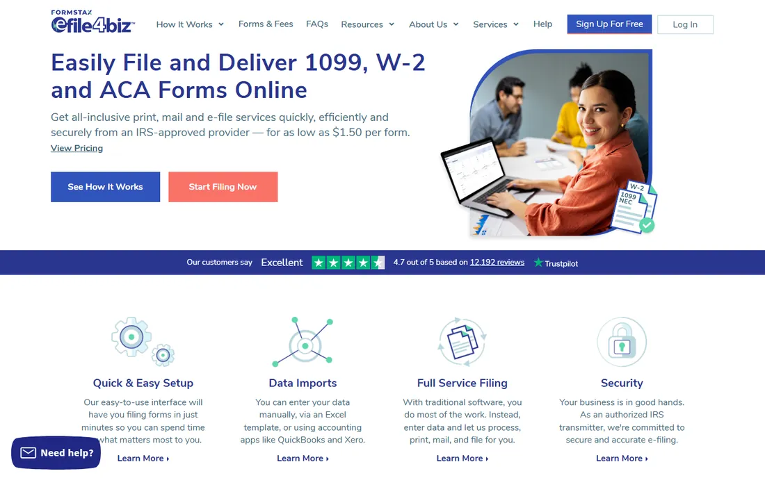 eFile4Biz homepage