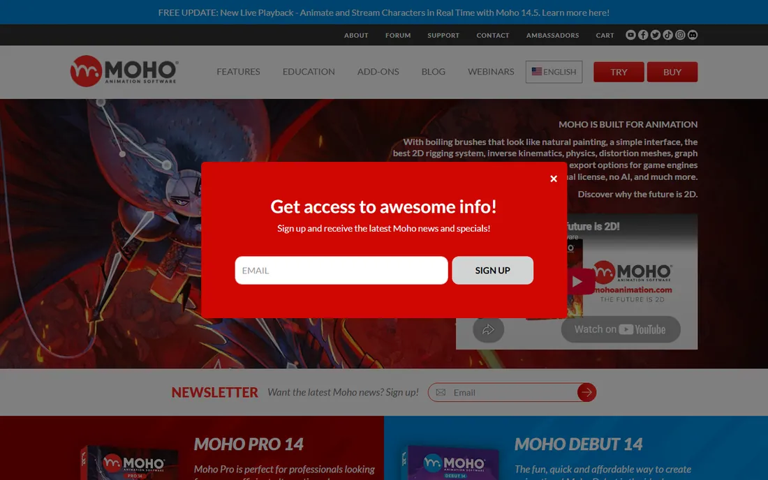 Moho homepage