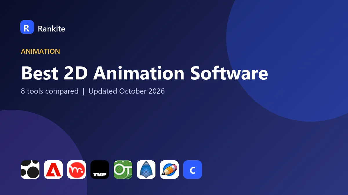 Best 2D Animation Software in 2026: 8 Tools Compared