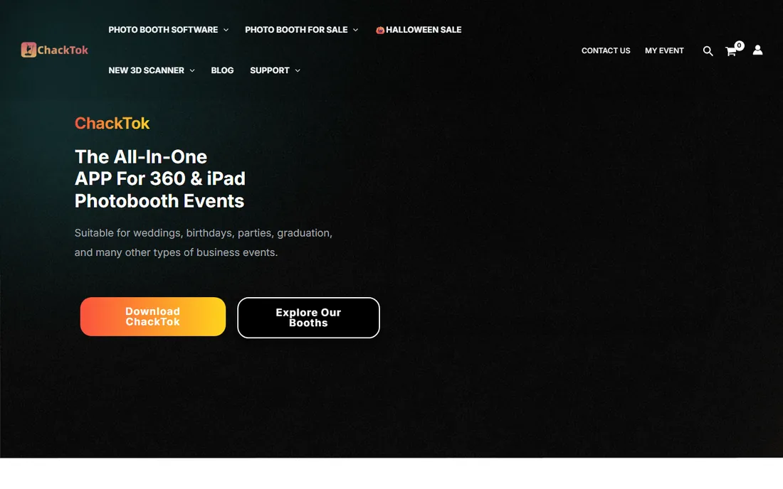ChackTok homepage