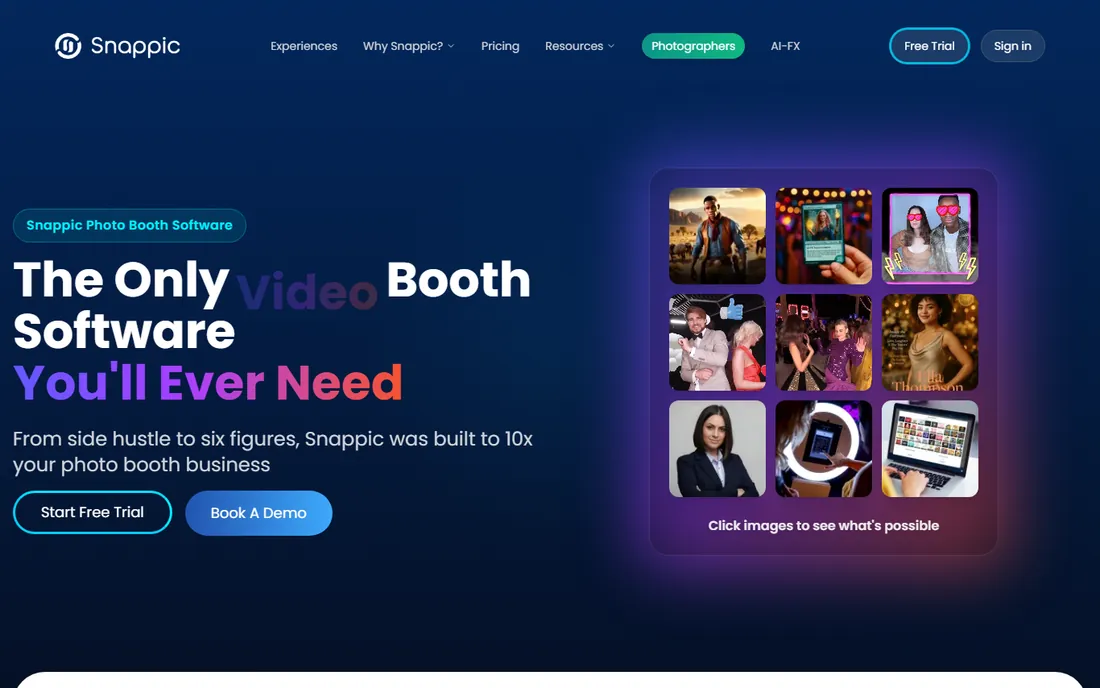 Snappic homepage