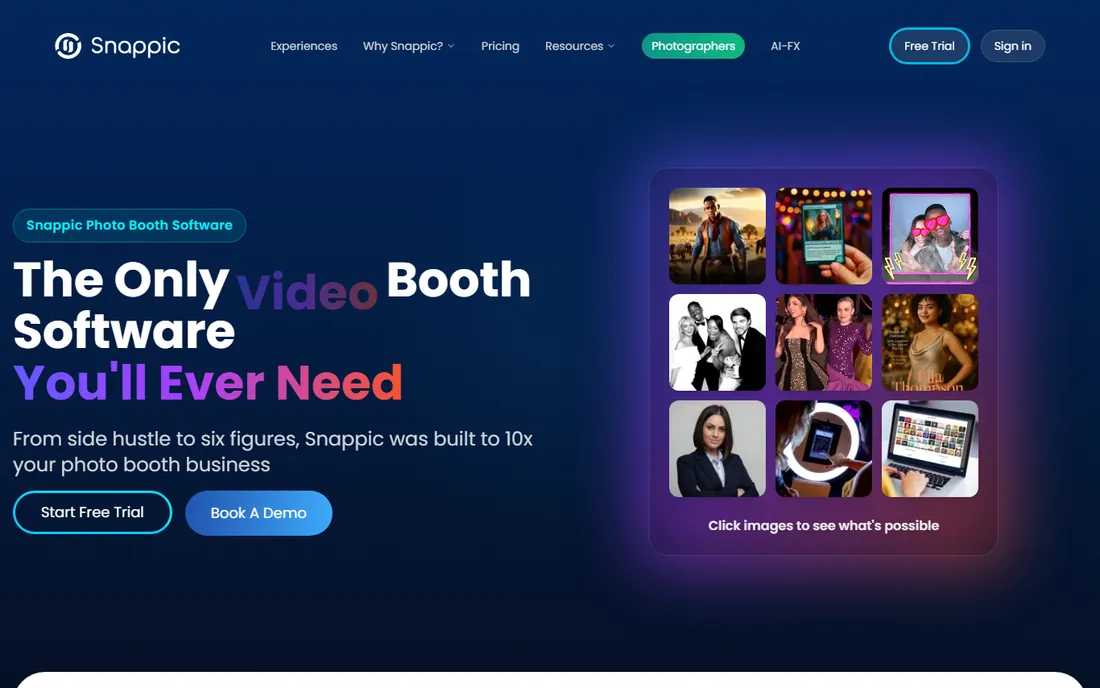 Snappic homepage