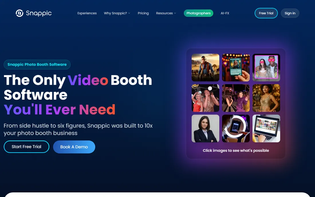 Snappic homepage