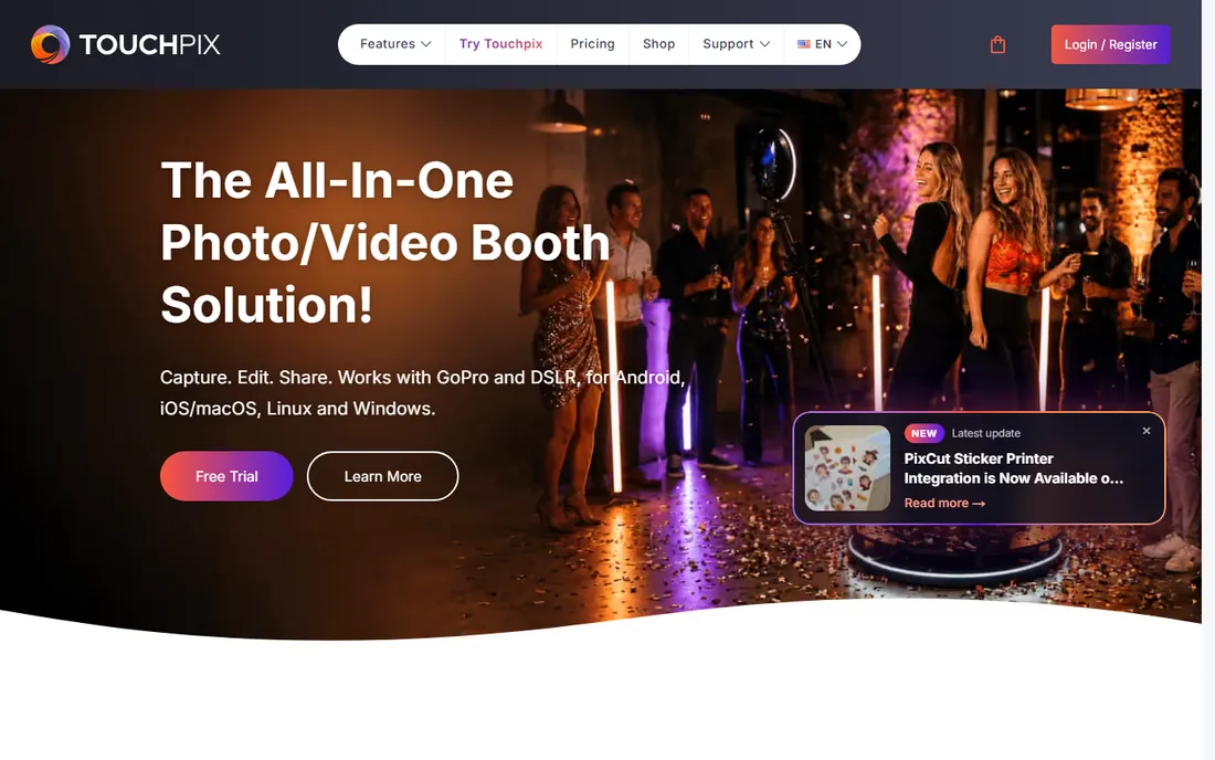 Touchpix homepage
