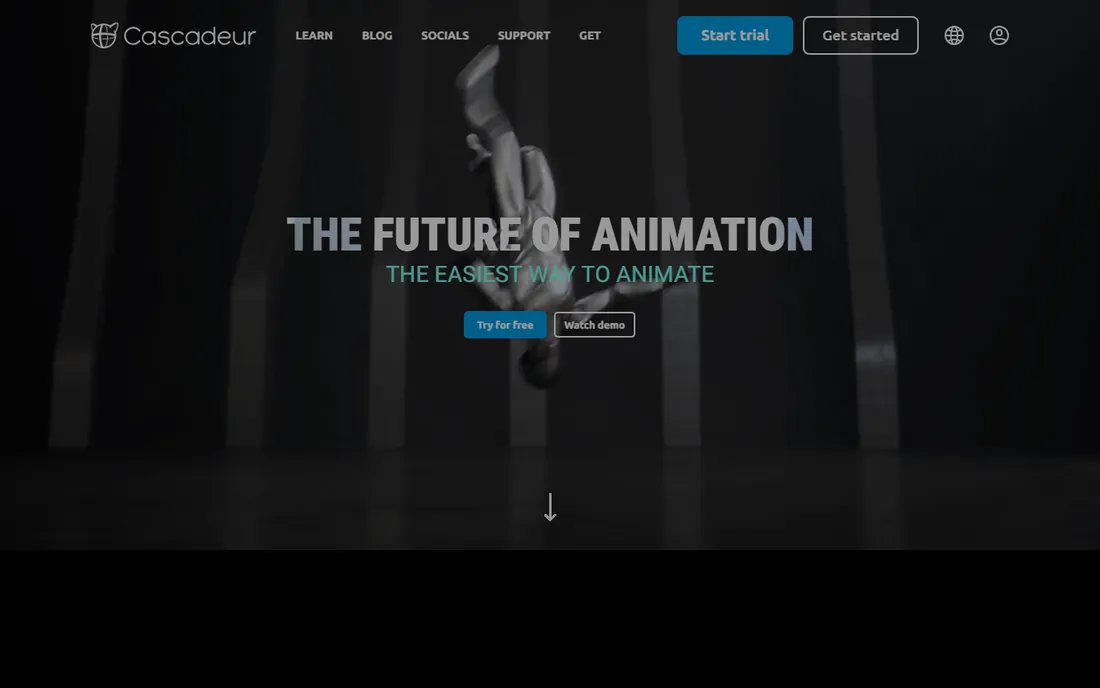 Cascadeur homepage