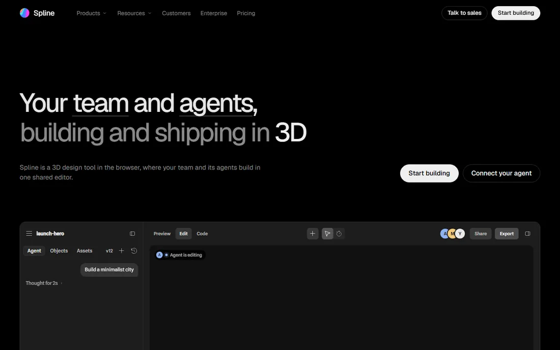 Spline homepage