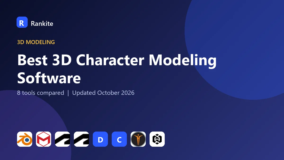 Best 3D Character Modeling Software in 2026: 8 Tools Compared