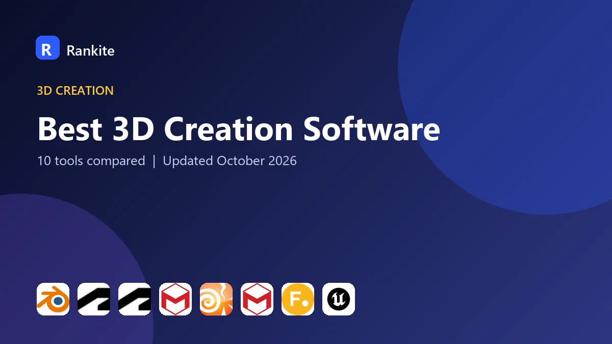 Best 3D Creation Software in 2026: 10 Tools Compared