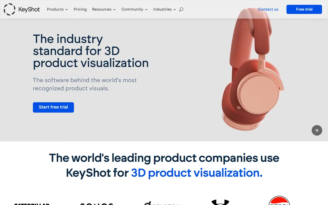 KeyShot homepage