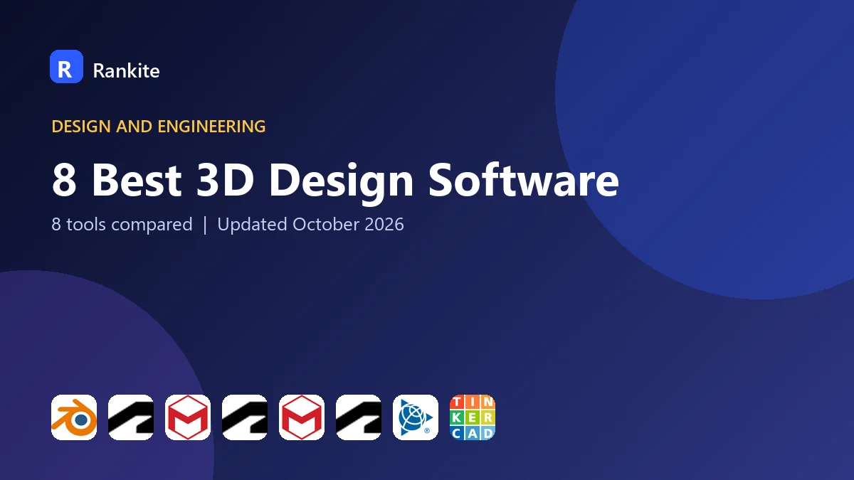 8 Best 3D Design Software: 8 Tools Compared