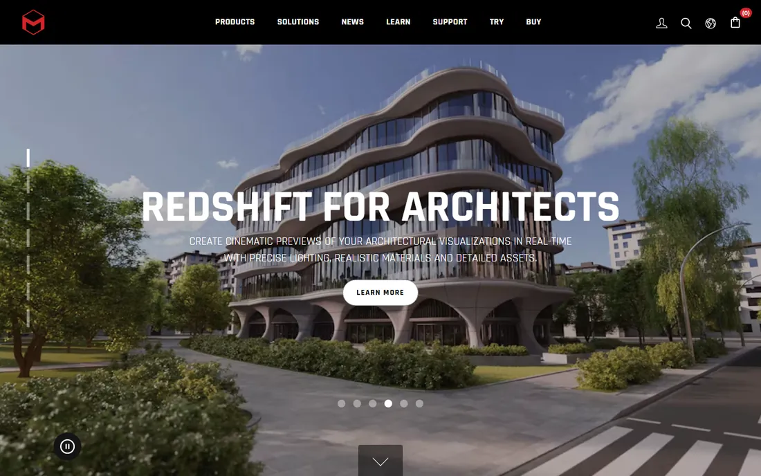 Maxon Cinema 4D homepage