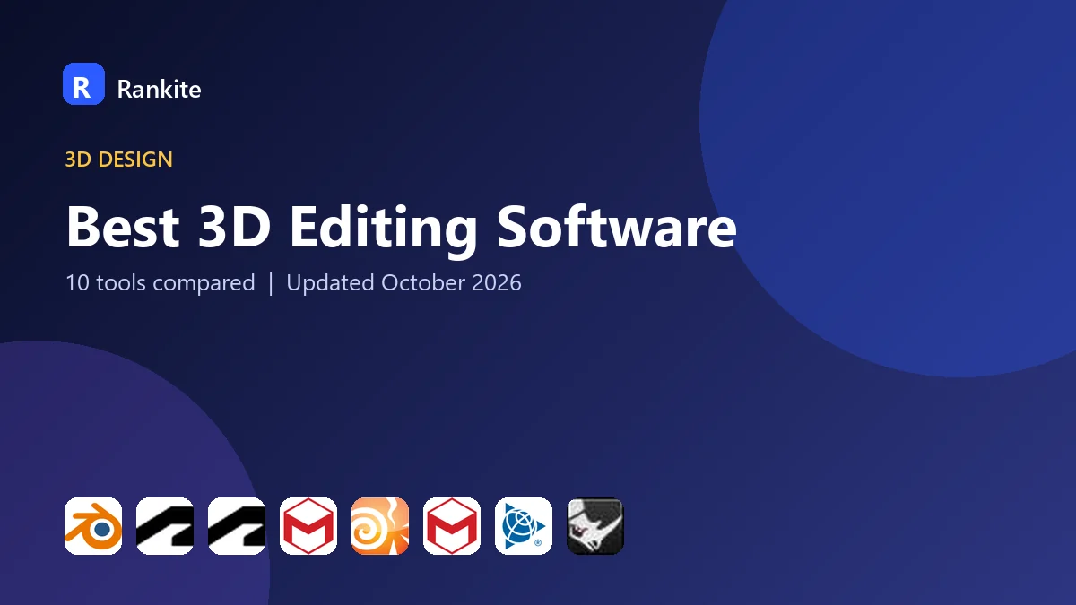 Best 3D Editing Software in 2026: 10 Tools Compared