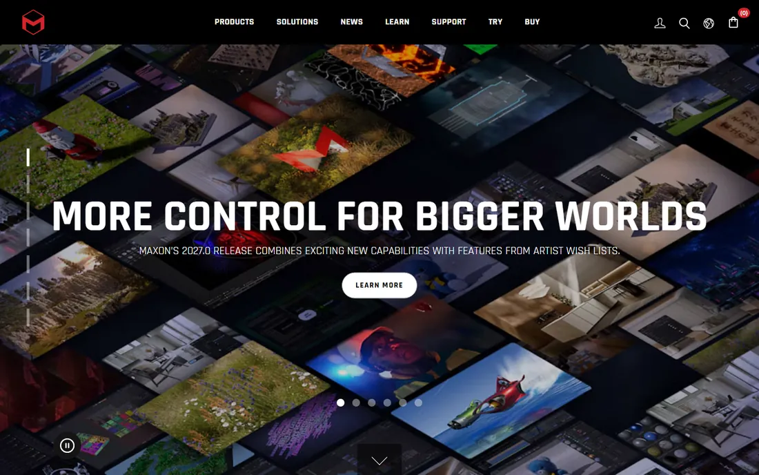 ZBrush homepage