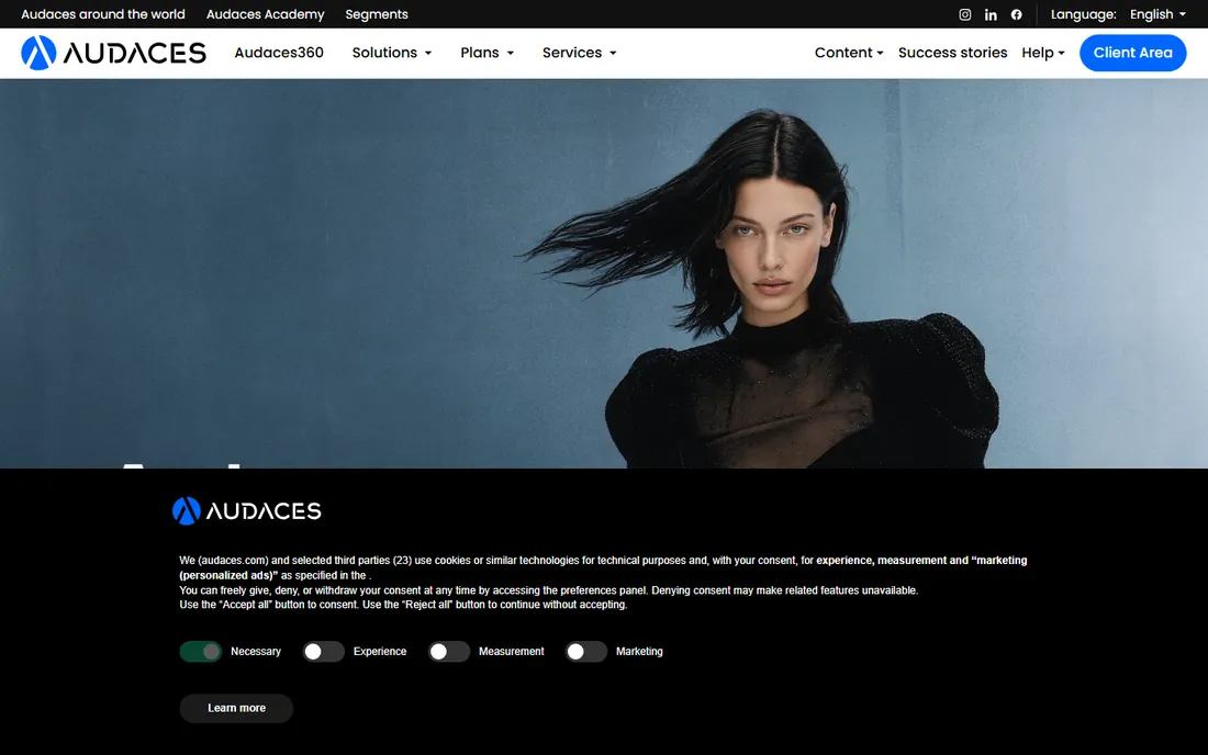 Audaces homepage