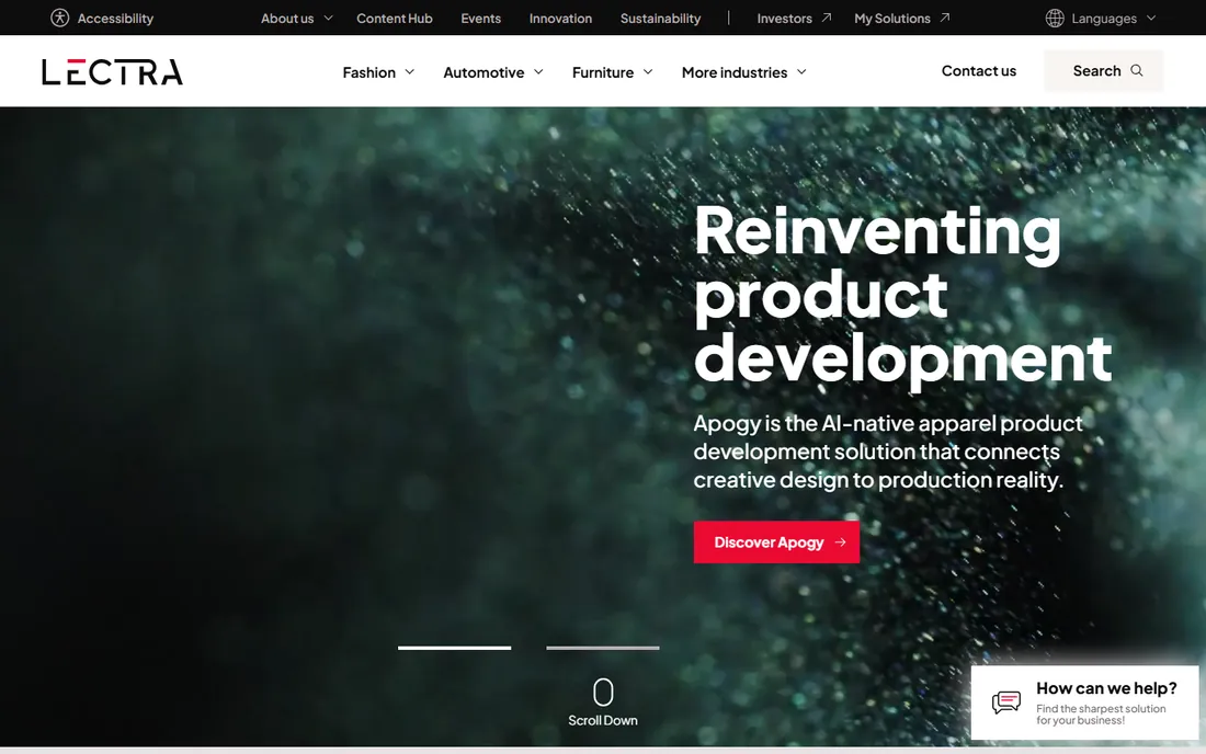 Lectra homepage