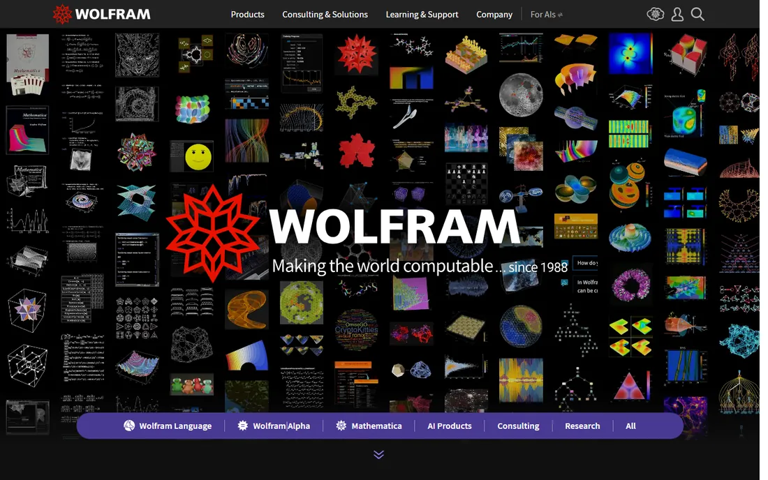 Wolfram Mathematica homepage