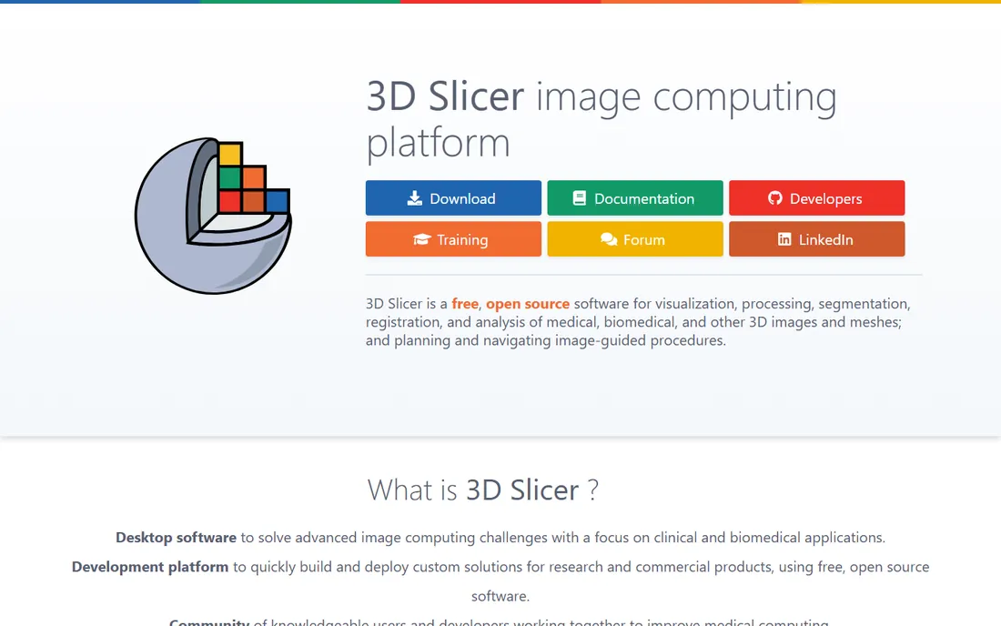 3D Slicer homepage