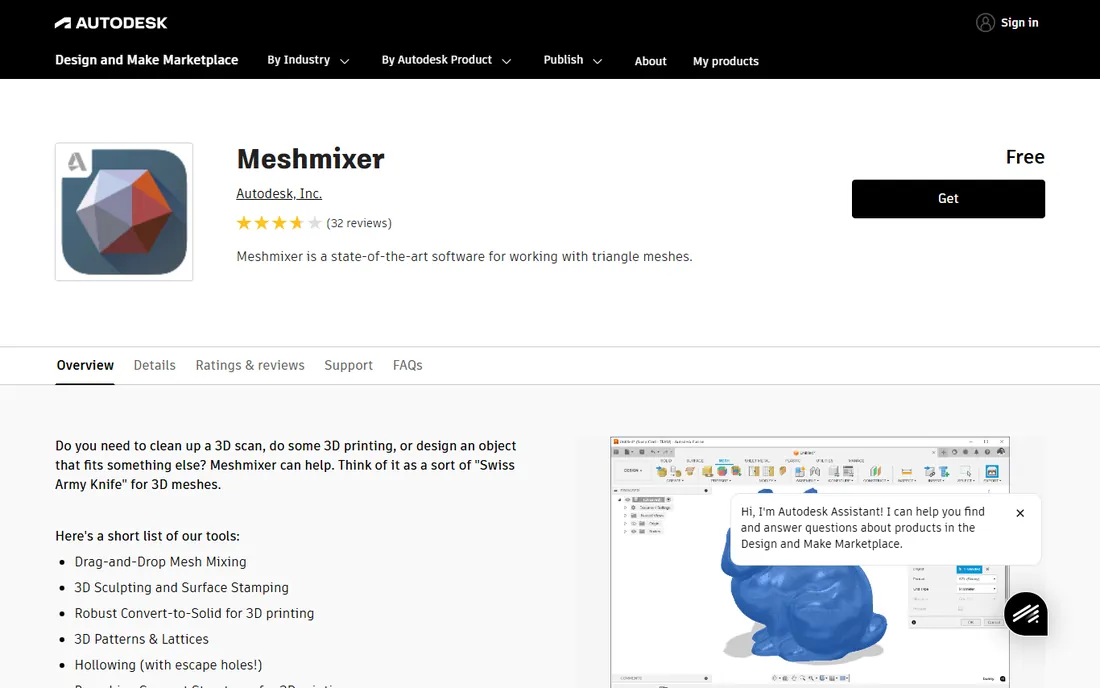 Meshmixer homepage