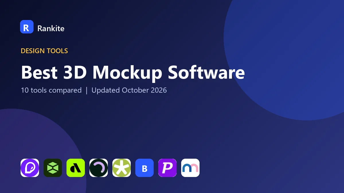 Best 3D Mockup Software in 2026: 10 Tools Compared