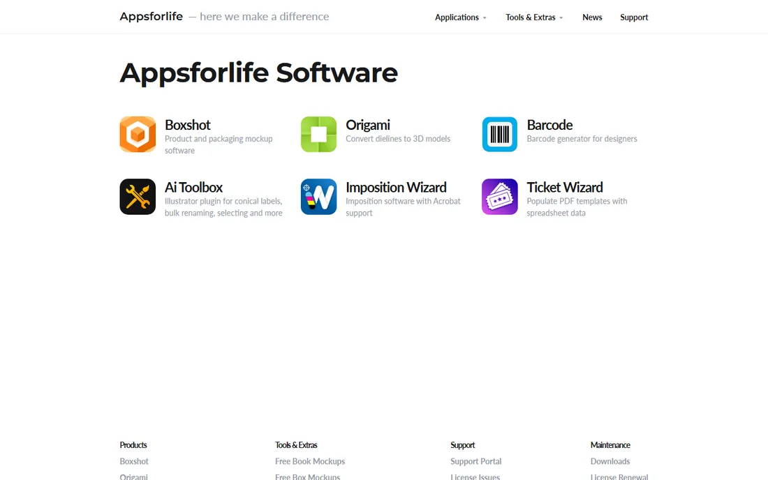 Boxshot homepage