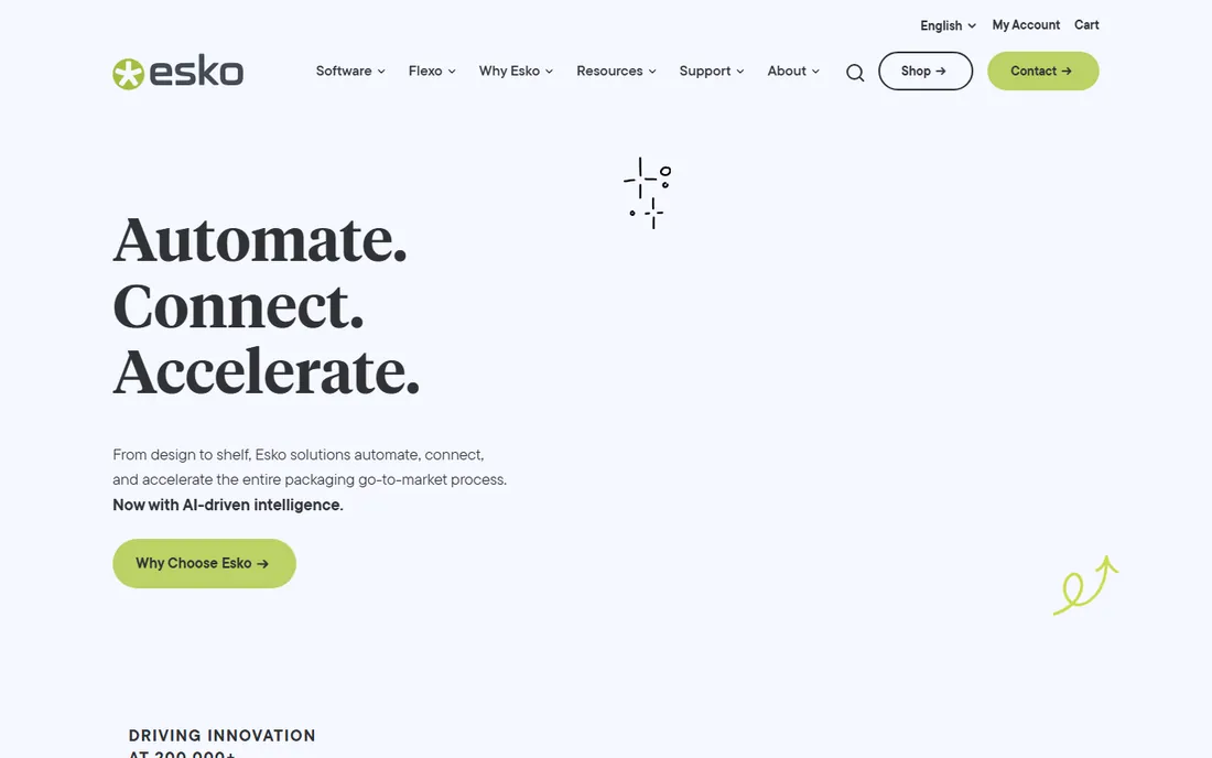 Esko Studio homepage