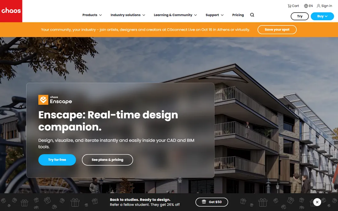 Enscape homepage