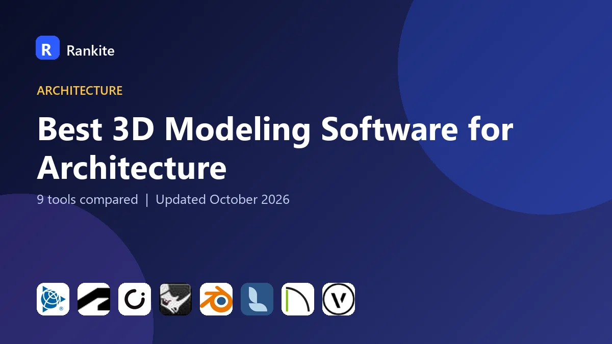 Best 3D Modeling Software for Architecture in 2026: 9 Tools Compared