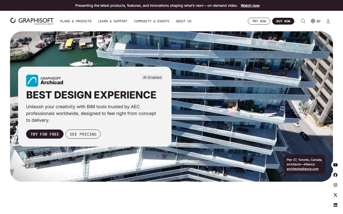 ArchiCAD homepage