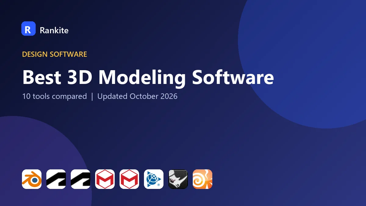 Best 3D Modeling Software in 2026: 10 Tools Compared