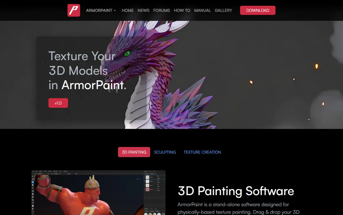 ArmorPaint homepage