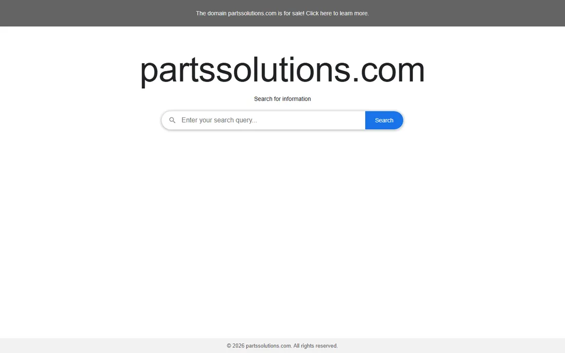PARTsolutions homepage
