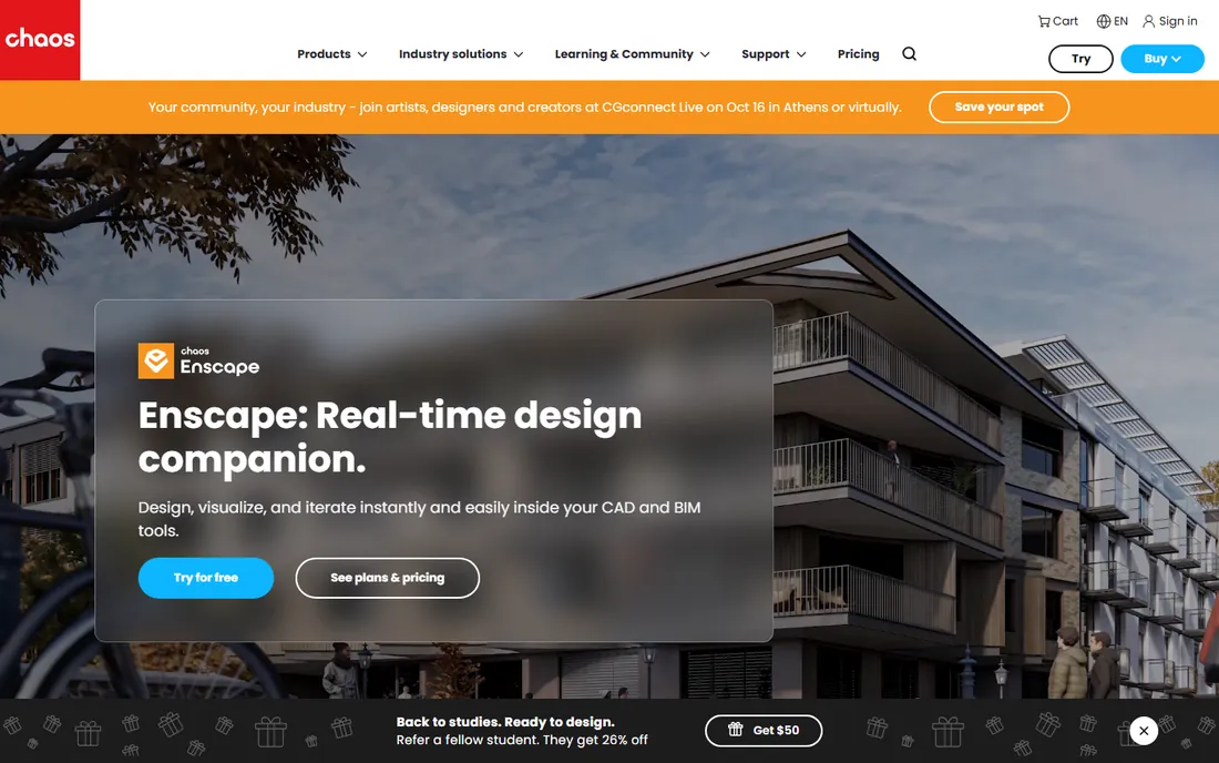 Enscape homepage