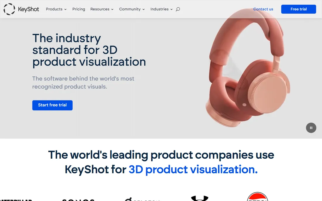 KeyShot homepage