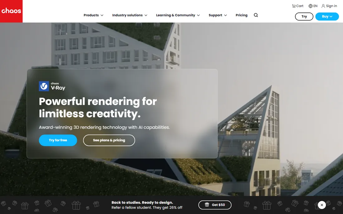 V-Ray homepage