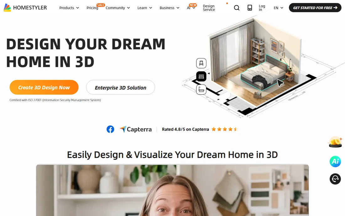Homestyler homepage