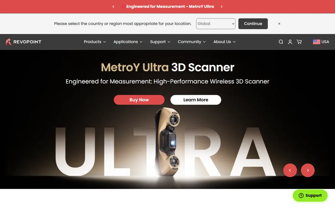 Revo Scan homepage