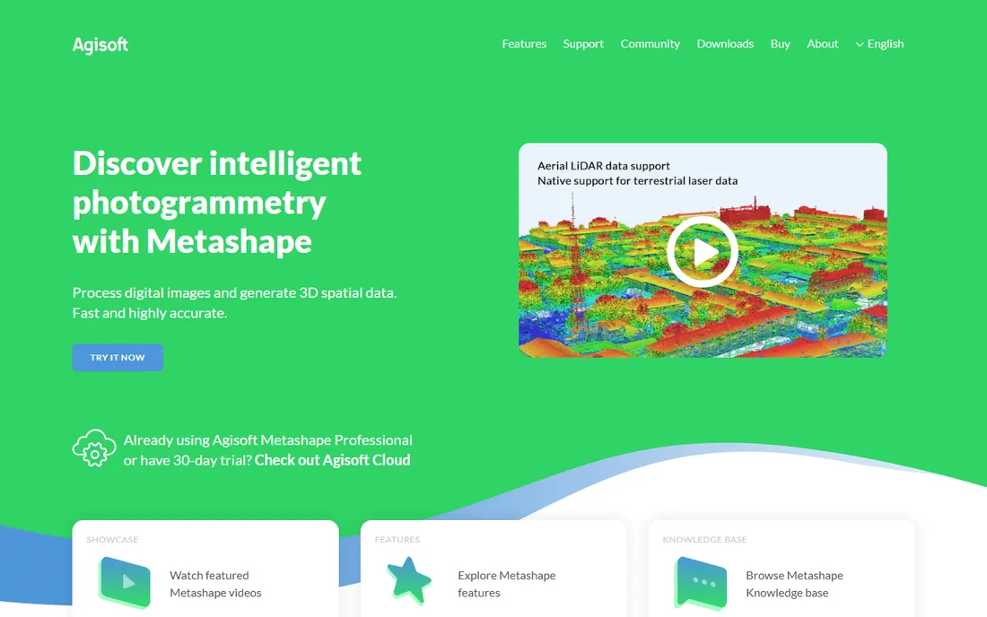 Agisoft Metashape homepage