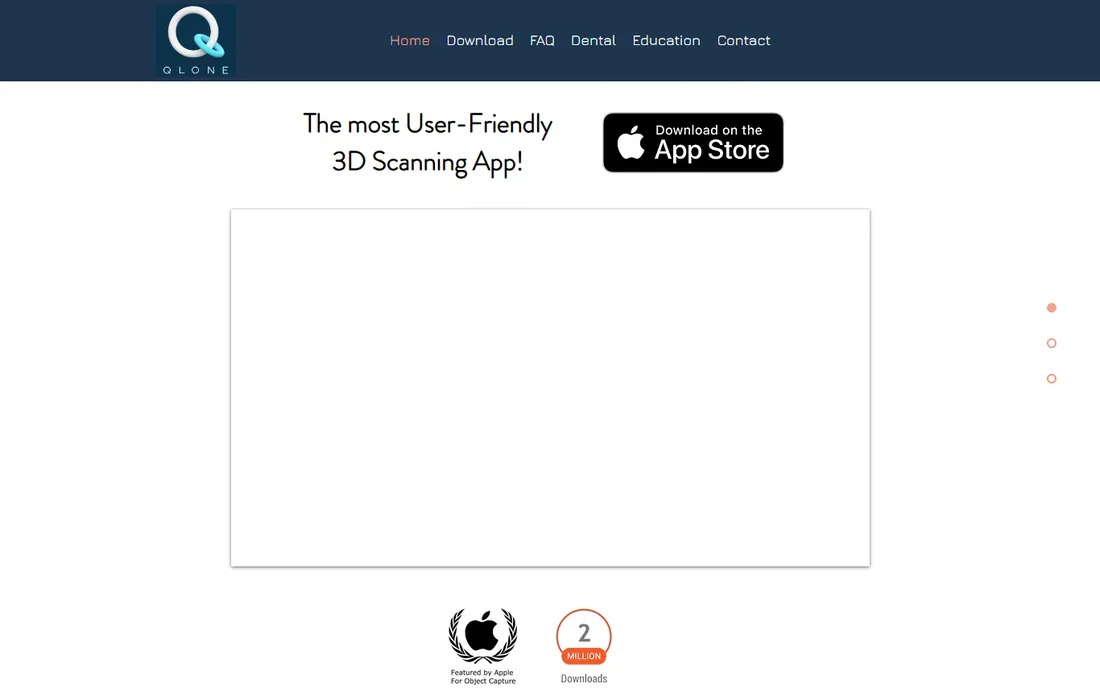 Qlone homepage