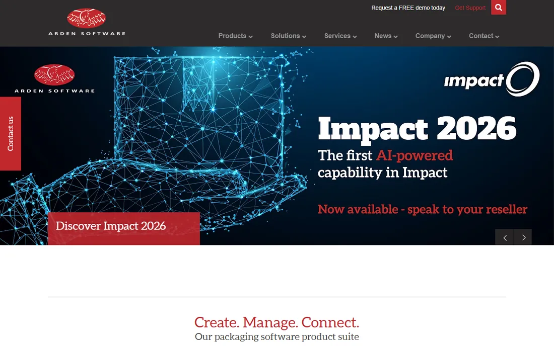 Arden Impact homepage