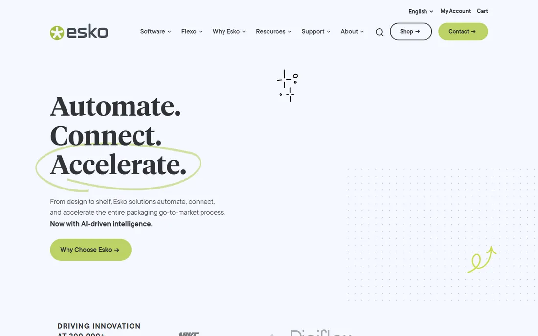 Esko Studio homepage