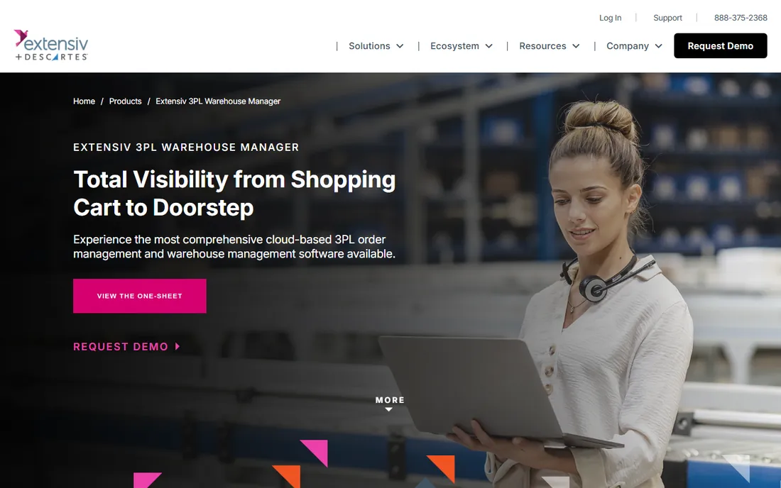 Extensiv homepage