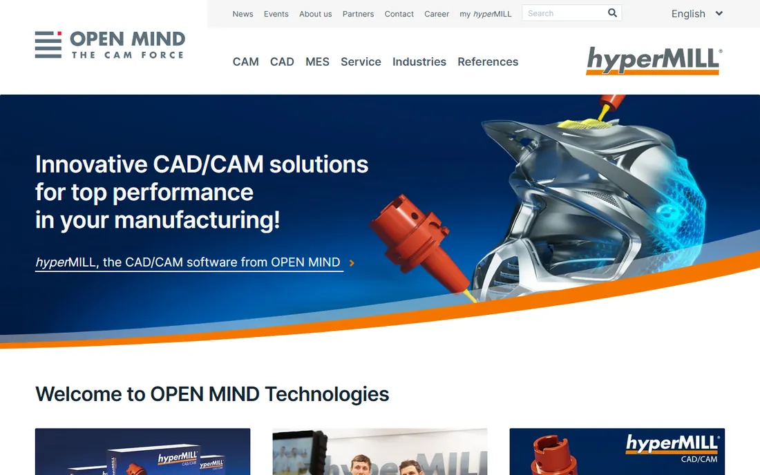 hyperMILL homepage