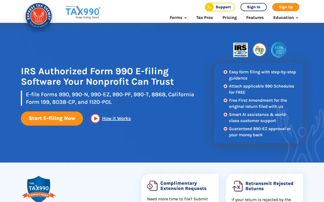 ExpressTaxExempt homepage
