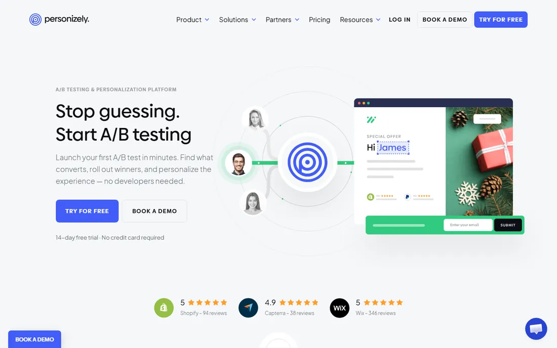 Personizely homepage